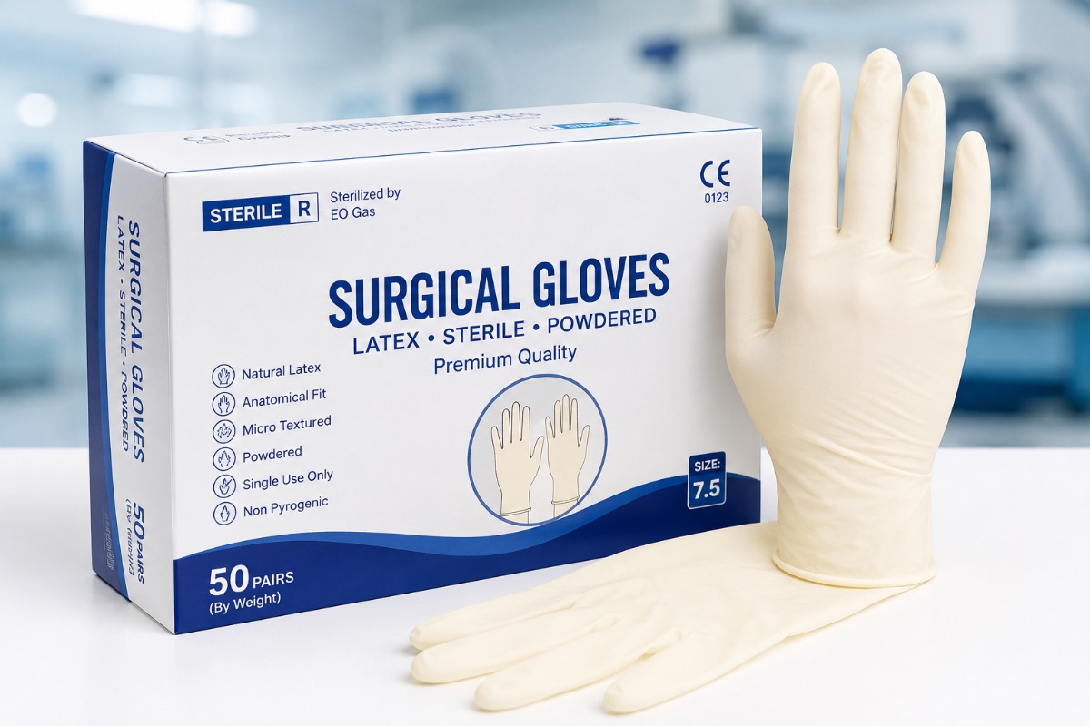 Surgical Gloves (Sterile Latex Surgical Gloves)