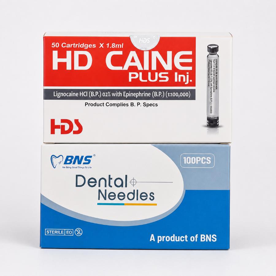 HD Caine Plus + BNS Dental Needles